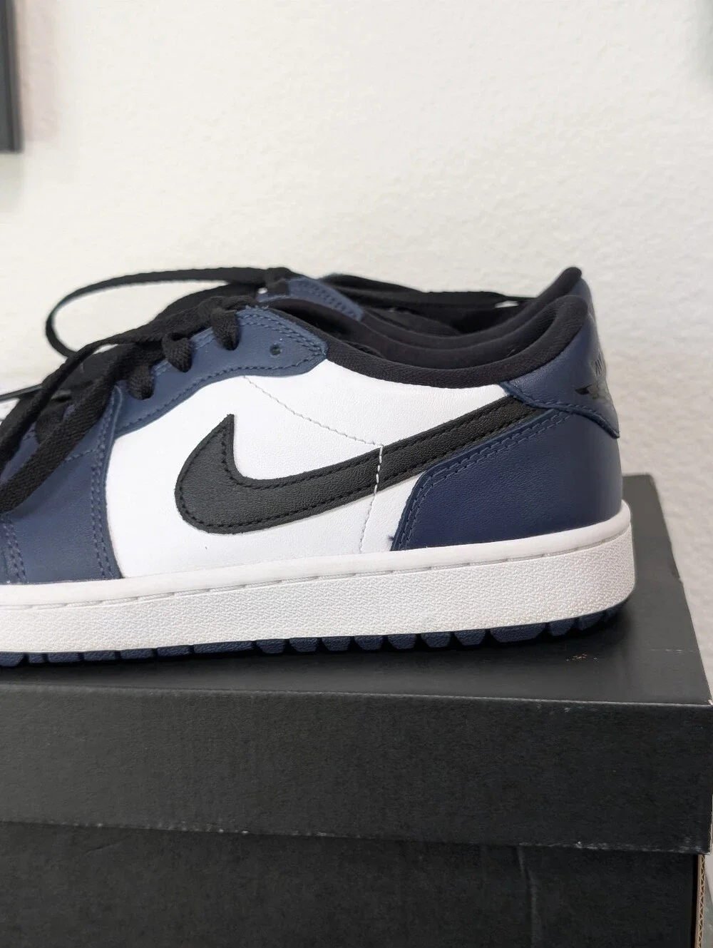 Jordan 1 Low Golf Midnight Navy Size 8.5  Cleat Nike Air Men’s Shoe Blue White